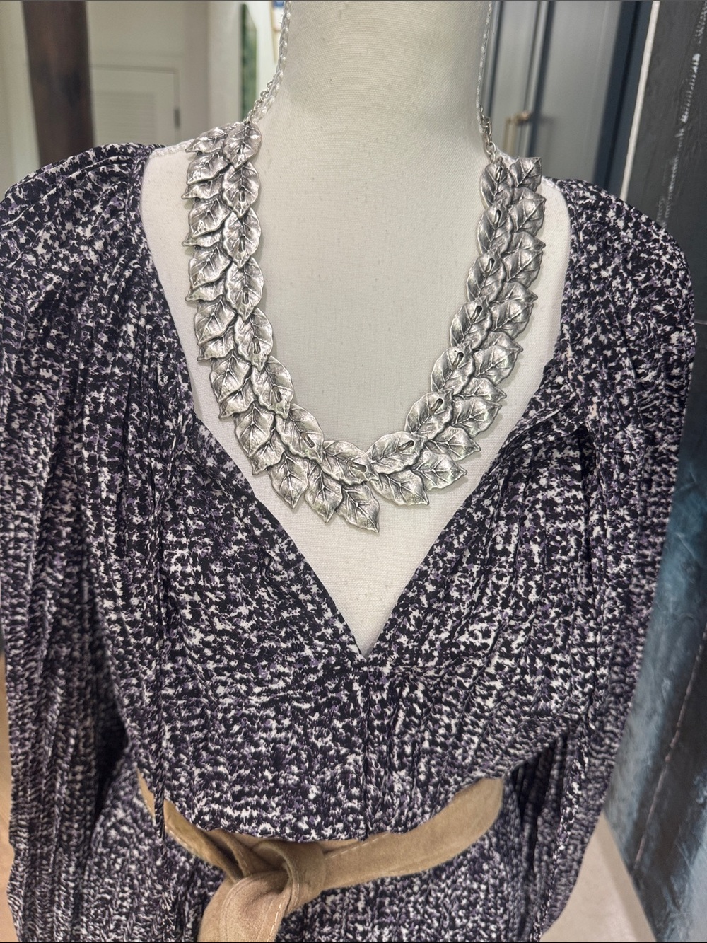 Gorgeous 🇭🇷 Croatian Marco Polo Chunky Silver Plated Statement Necklace NEW